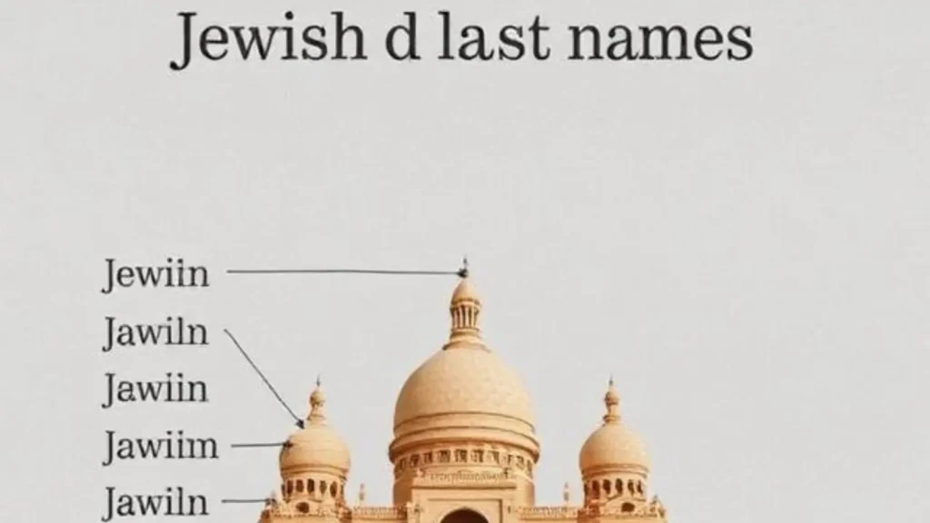 jewish last names