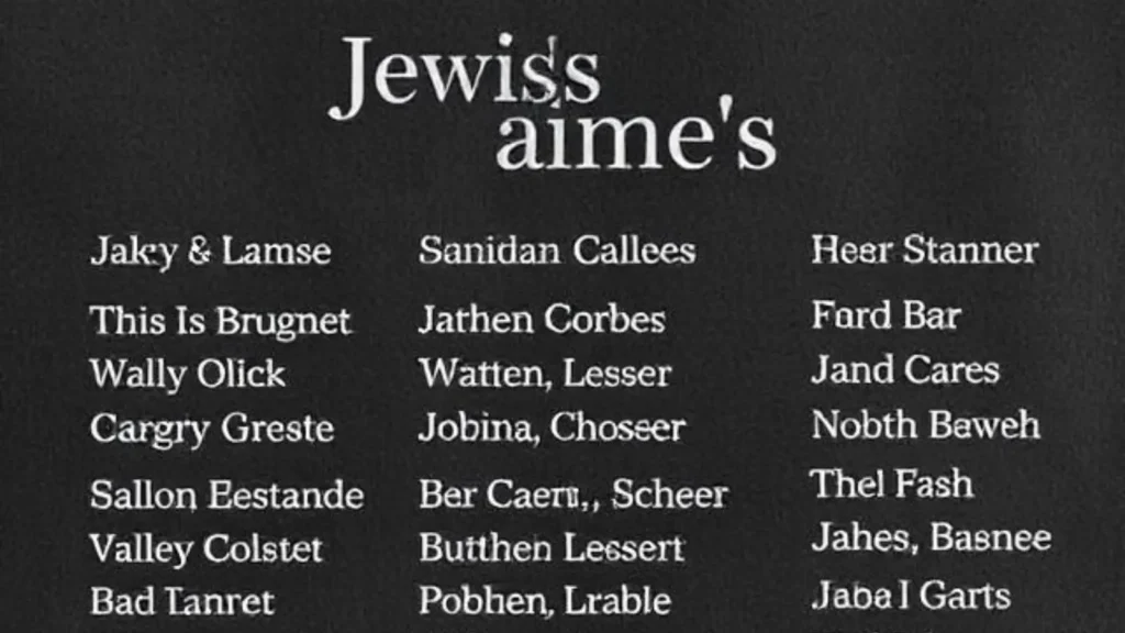 jewish last names