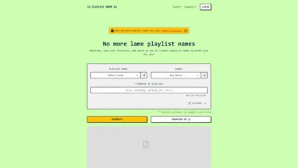 playlist names