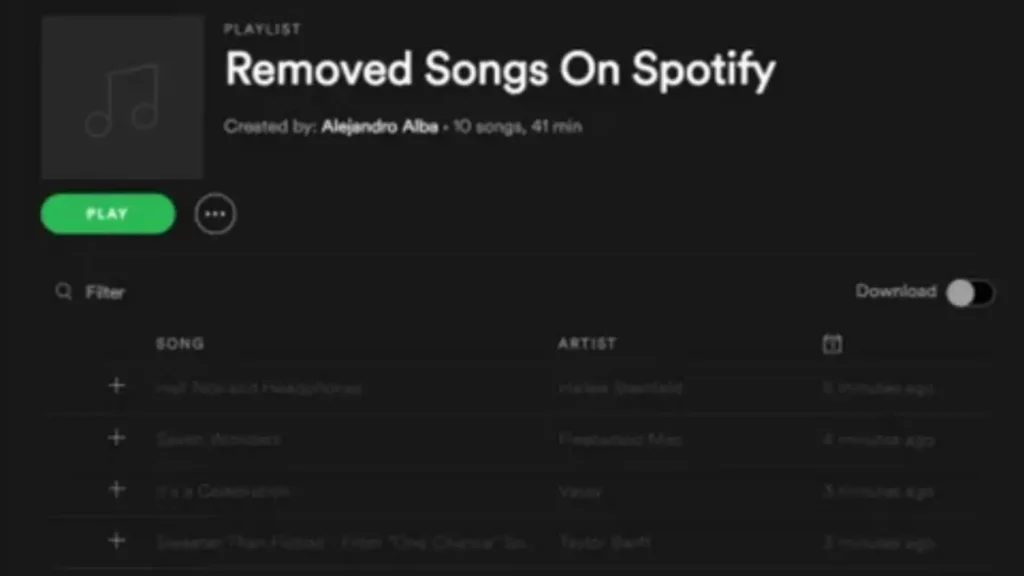 spotify playlist names