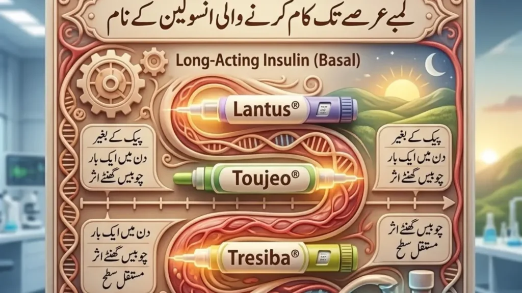 long acting insulin names