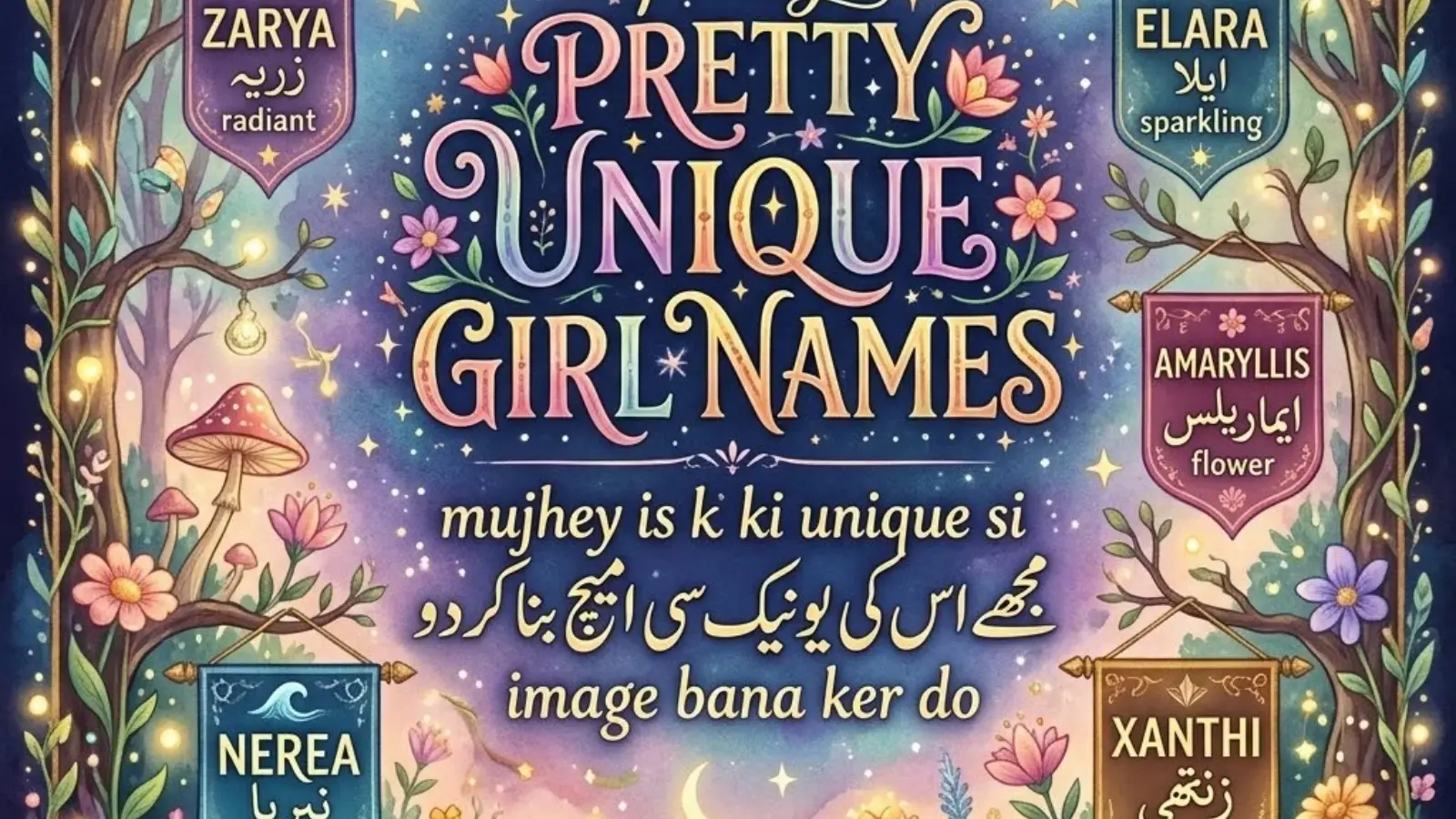 pretty unique girl names